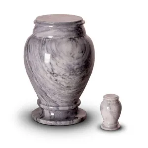 Marmeren urn in grijs