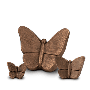 Vlinder urn bronskleur