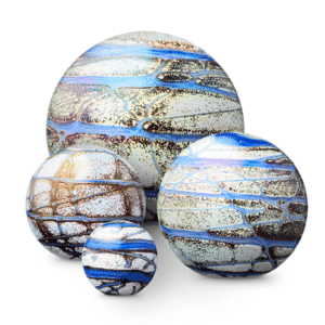 Glazen urn blauw indigo