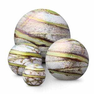 Glazen urn OlijfGroen