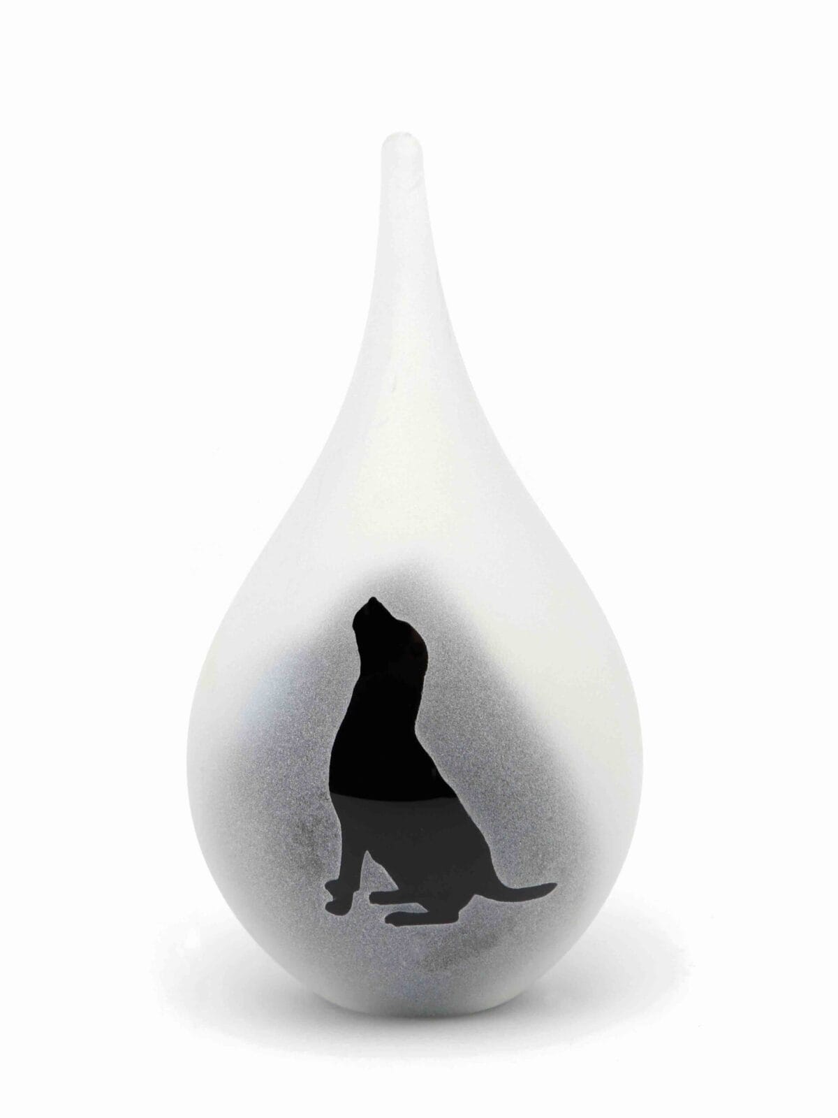 Dierenurn Hond Zwart - (Druppel Klein, 50ml) 1 Dierenurn Zwart Hond Medium