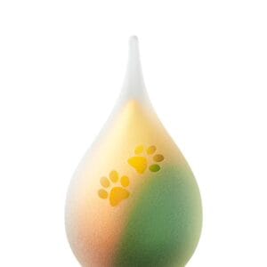 Dierenurn Goud Groen druppel