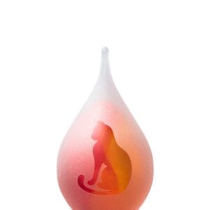 Dierenurn sunset kat druppel klein