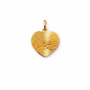 Home 25 gouden vingerafdruksieraad Hart