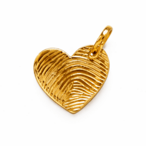 Home 25 gouden vingerafdruksieraad Hart